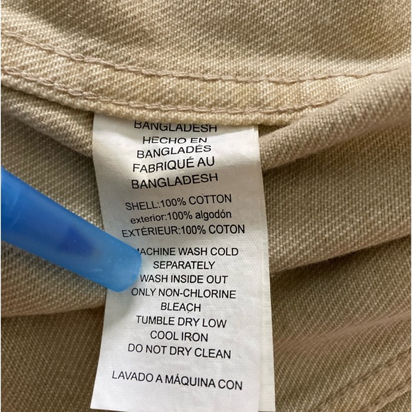 Michael Kors khaki denim jacket size M NWT - Picture 5 of 13